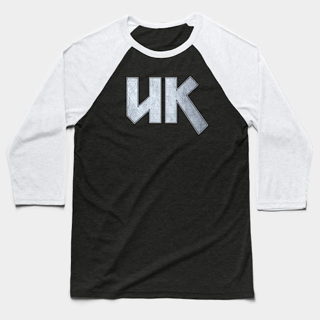 Heavy metal UK Baseball T-Shirt by KubikoBakhar